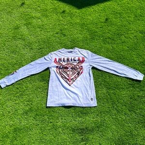Grey long sleeve American Fighter shirt